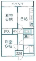 桜パレスの物件間取画像